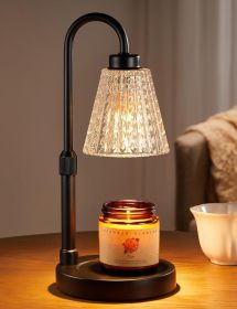 Black Crystal Candle Warmer Lamp with Timer, Dimmable Candle Warmer for Jar Candles, Height Adjustable Wax Melts Warmer, Birthday Gifts for Women Mom