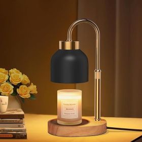 Candle Warmer Lamp with Timer and Dimmer, Height and Brightness Adjustable, Black Electric Wax Warmer for Women Mom, Best Birthday and House Warming