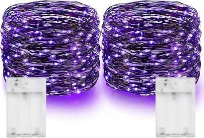 Dazzle Bright Halloween Fairy String Lights, Total 40FT 120LED Copper Wire Battery Operated Waterproof Lights