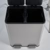 SSTC602-60L-S, Stainless Steel Kitchen Trash Can, 60L