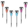 6Packs Solar Garden Lights Outdoor Solar Pathway Lights IP44 Water-resistant Landscape Lights 8Hrs Lawn Lamps for Yard Driveway Walkway