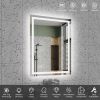 28"*36"LED Bathroom Mirror,Front-Lit and Back-Lit, Stepless Dimmable, 3 Colors CRI90+, Brightness Memory, Shatter-Proof,Anti-fog LED Vanity Mirror
